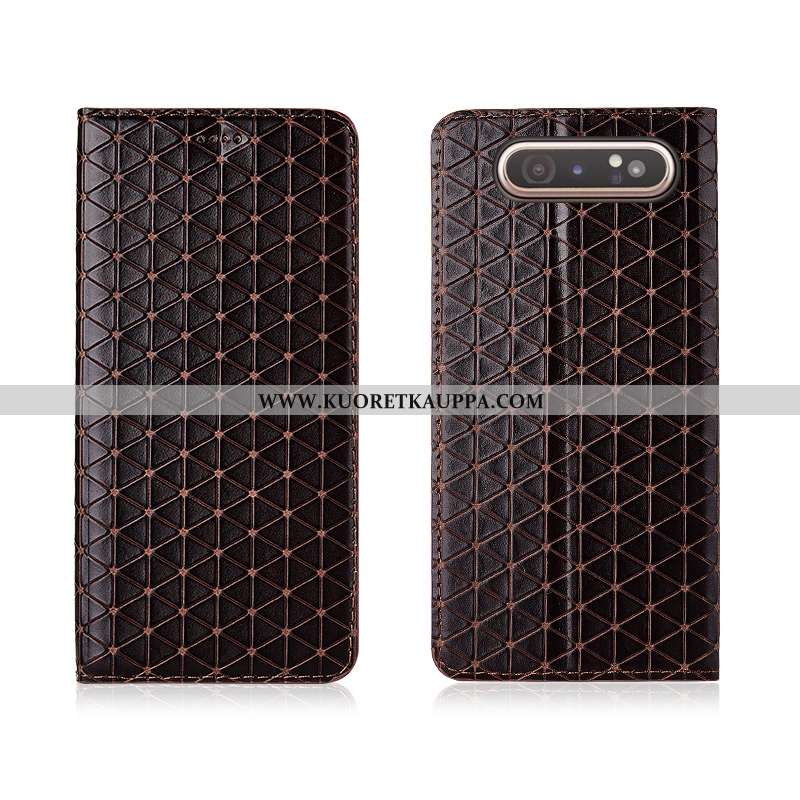 Kuori Samsung Galaxy A80, Kuoret Samsung Galaxy A80, Kotelo Samsung Galaxy A80 Nahkakuori Pesty Sued
