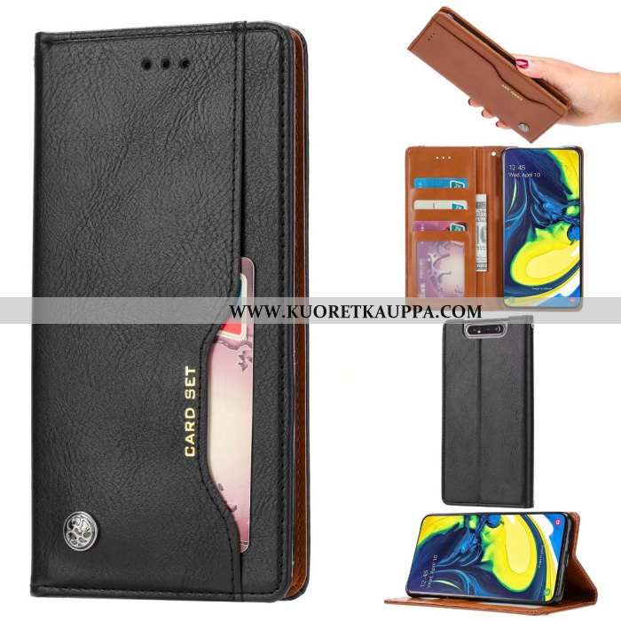 Kuori Samsung Galaxy A80, Kuoret Samsung Galaxy A80, Kotelo Samsung Galaxy A80 Nahkakuori Salkku Mur