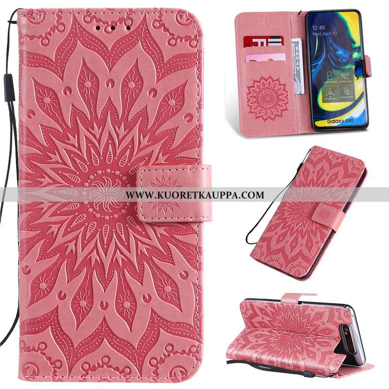 Kuori Samsung Galaxy A80, Kuoret Samsung Galaxy A80, Kotelo Samsung Galaxy A80 Nahkakuori Suojaus Ja