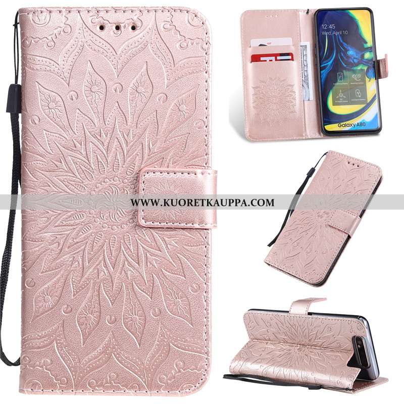Kuori Samsung Galaxy A80, Kuoret Samsung Galaxy A80, Kotelo Samsung Galaxy A80 Nahkakuori Suojaus Ja