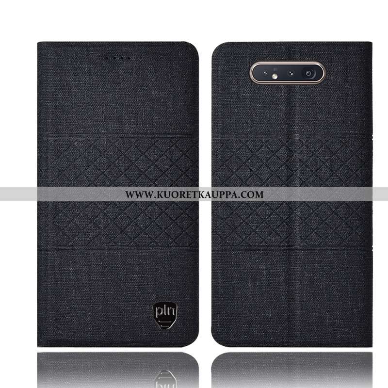 Kuori Samsung Galaxy A80, Kuoret Samsung Galaxy A80, Kotelo Samsung Galaxy A80 Nahkakuori Suojaus Tä