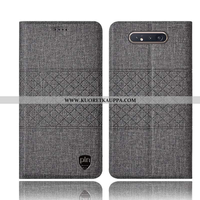 Kuori Samsung Galaxy A80, Kuoret Samsung Galaxy A80, Kotelo Samsung Galaxy A80 Nahkakuori Suojaus Tä