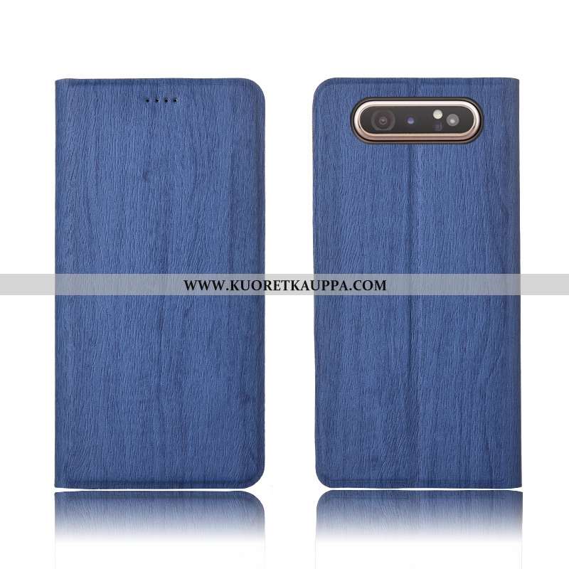 Kuori Samsung Galaxy A80, Kuoret Samsung Galaxy A80, Kotelo Samsung Galaxy A80 Pesty Suede Kukkakuvi