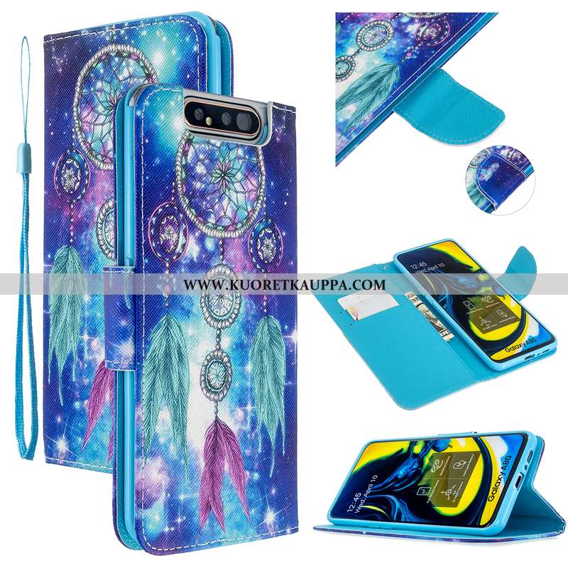 Kuori Samsung Galaxy A80, Kuoret Samsung Galaxy A80, Kotelo Samsung Galaxy A80 Suojaus Nahkakuori Pu
