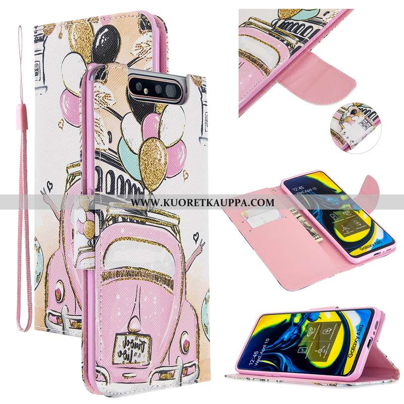 Kuori Samsung Galaxy A80, Kuoret Samsung Galaxy A80, Kotelo Samsung Galaxy A80 Suojaus Nahkakuori Pu