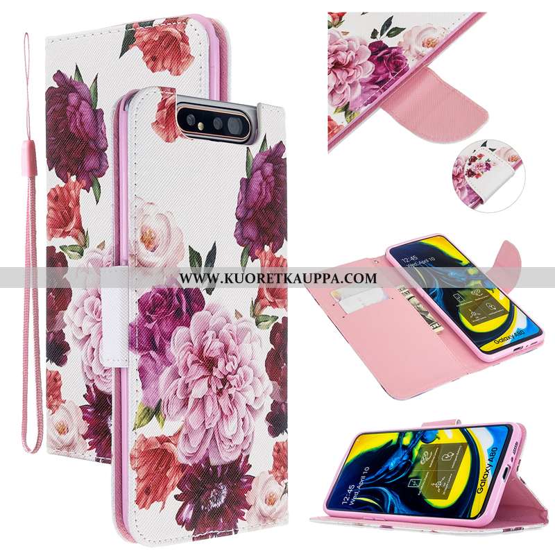 Kuori Samsung Galaxy A80, Kuoret Samsung Galaxy A80, Kotelo Samsung Galaxy A80 Suojaus Nahkakuori Pu