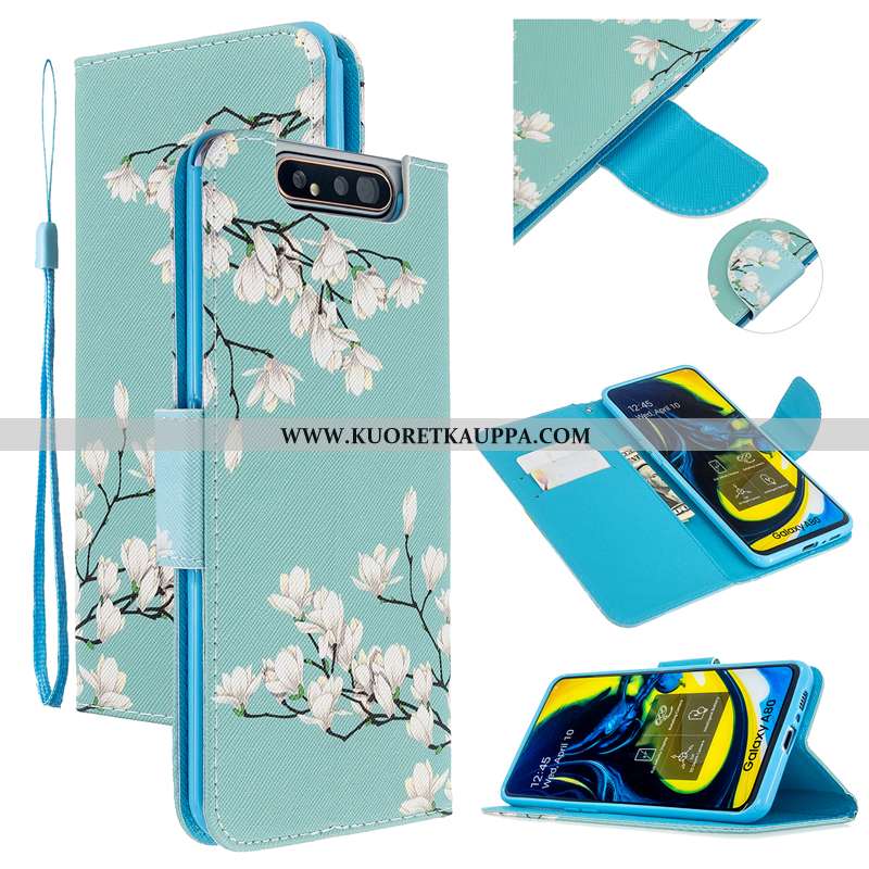 Kuori Samsung Galaxy A80, Kuoret Samsung Galaxy A80, Kotelo Samsung Galaxy A80 Suojaus Nahkakuori Pu