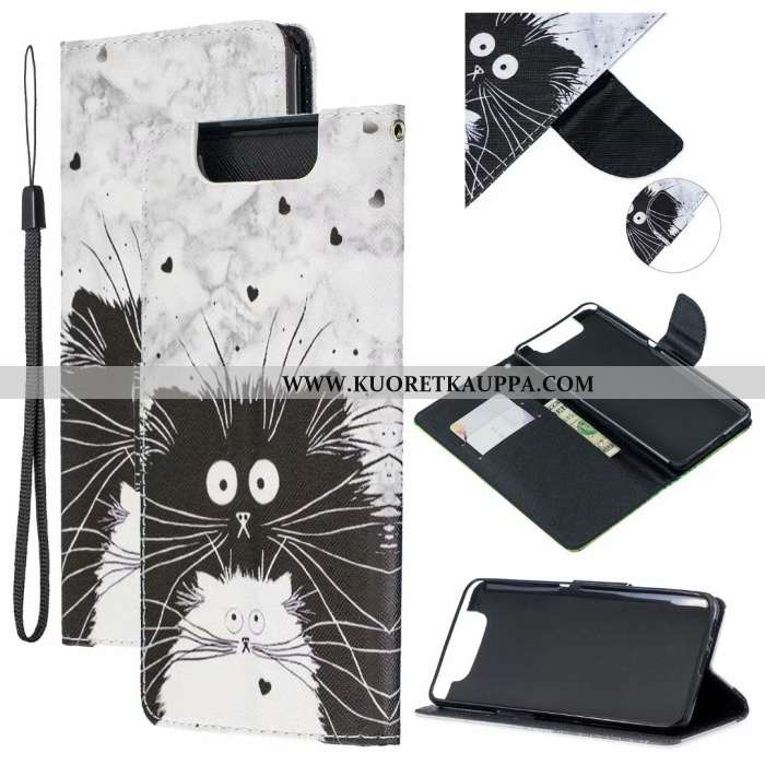 Kuori Samsung Galaxy A80, Kuoret Samsung Galaxy A80, Kotelo Samsung Galaxy A80 Suojaus Nahkakuori Si