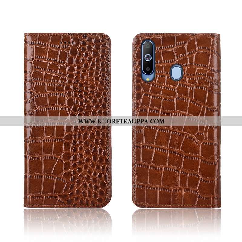 Kuori Samsung Galaxy A8s, Kuoret Samsung Galaxy A8s, Kotelo Samsung Galaxy A8s Aito Nahka Pehmeä Nes