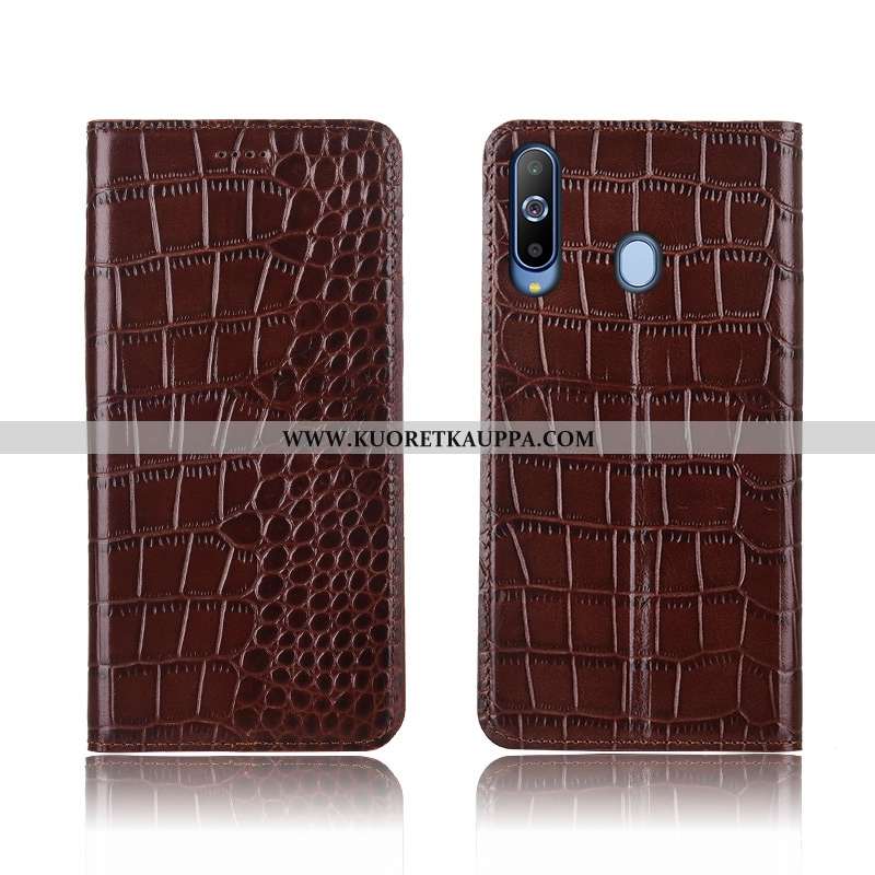 Kuori Samsung Galaxy A8s, Kuoret Samsung Galaxy A8s, Kotelo Samsung Galaxy A8s Aito Nahka Pehmeä Nes