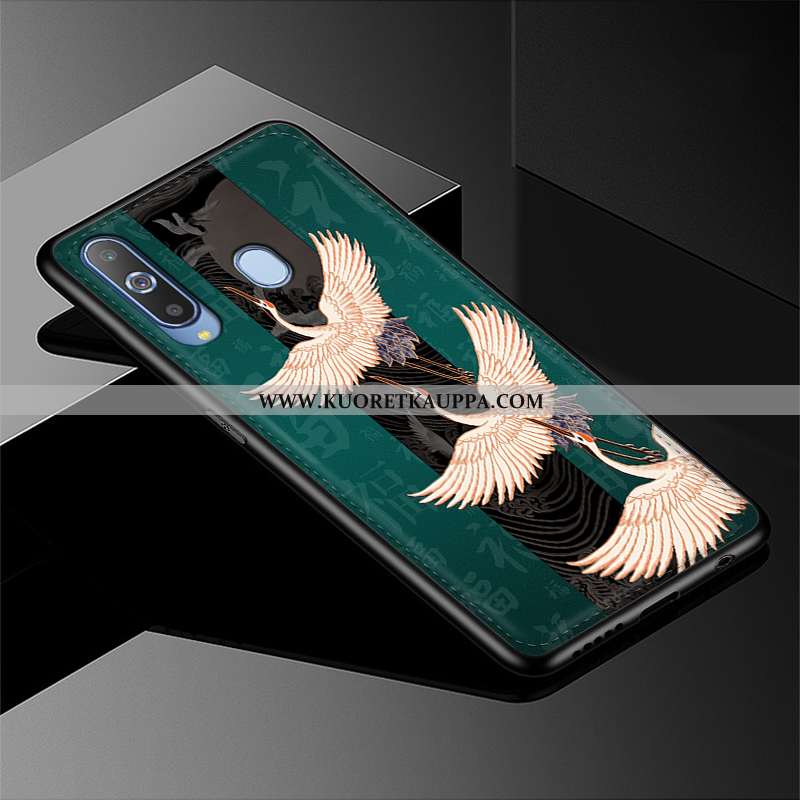 Kuori Samsung Galaxy A8s, Kuoret Samsung Galaxy A8s, Kotelo Samsung Galaxy A8s Kohokuviointi Nahka T