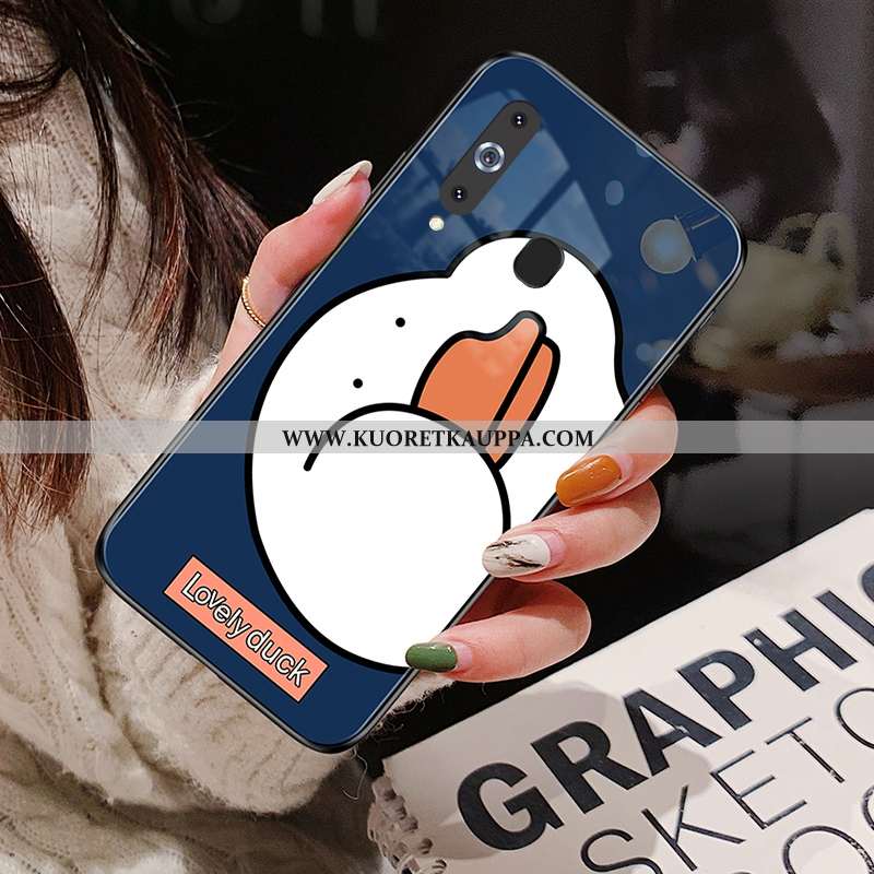 Kuori Samsung Galaxy A8s, Kuoret Samsung Galaxy A8s, Kotelo Samsung Galaxy A8s Lasi Sarjakuva Punain