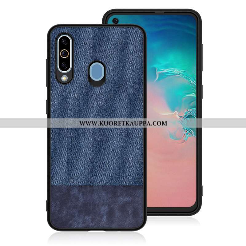 Kuori Samsung Galaxy A8s, Kuoret Samsung Galaxy A8s, Kotelo Samsung Galaxy A8s Pesty Suede Kukkakuvi