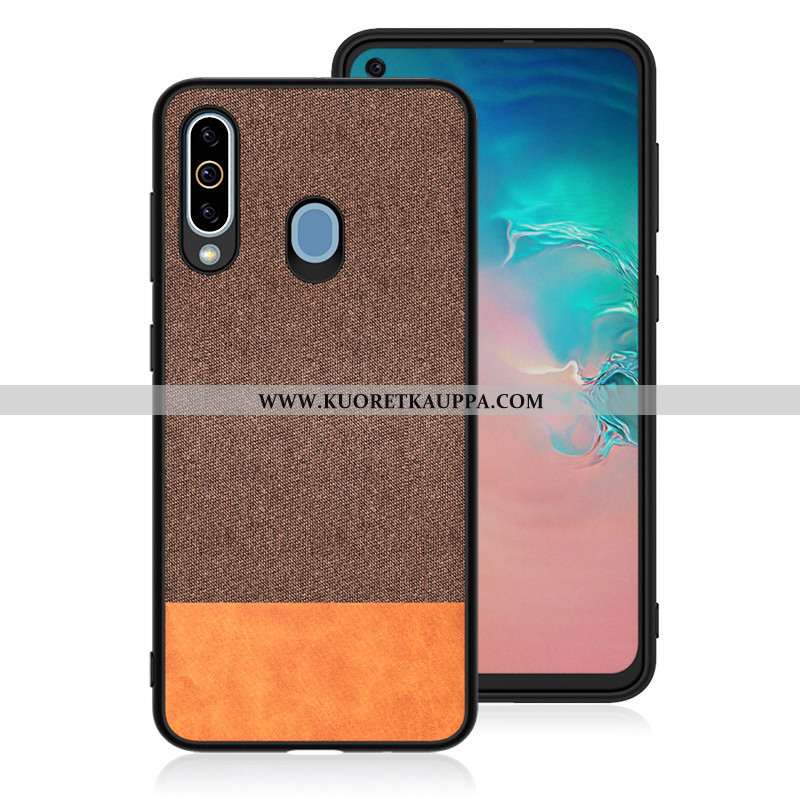 Kuori Samsung Galaxy A8s, Kuoret Samsung Galaxy A8s, Kotelo Samsung Galaxy A8s Pesty Suede Kukkakuvi