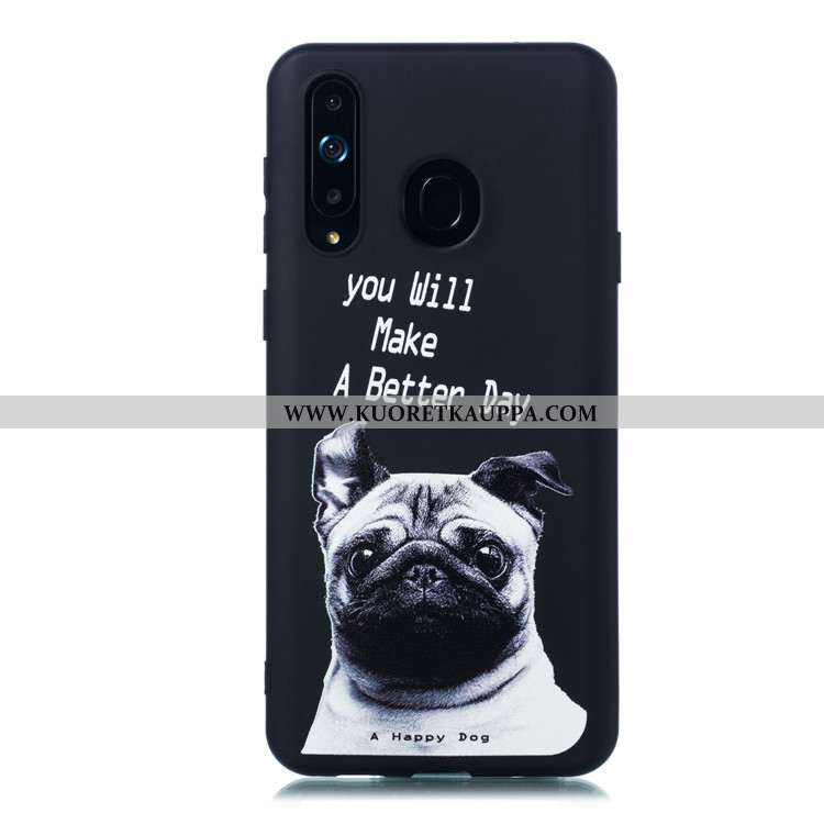 Kuori Samsung Galaxy A8s, Kuoret Samsung Galaxy A8s, Kotelo Samsung Galaxy A8s Pesty Suede Sarjakuva