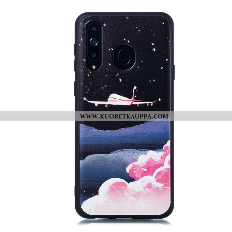 Kuori Samsung Galaxy A8s, Kuoret Samsung Galaxy A8s, Kotelo Samsung Galaxy A8s Pesty Suede Sarjakuva