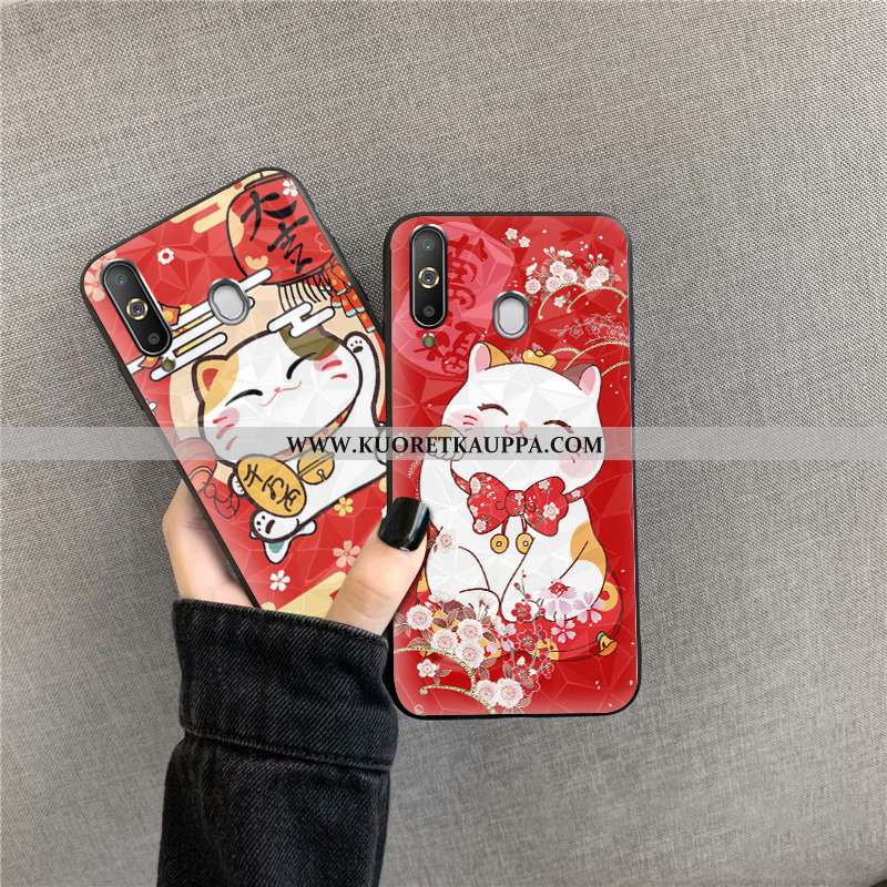 Kuori Samsung Galaxy A8s, Kuoret Samsung Galaxy A8s, Kotelo Samsung Galaxy A8s Sarjakuva Rikkaus Rot