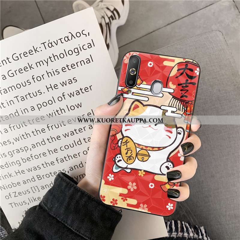 Kuori Samsung Galaxy A8s, Kuoret Samsung Galaxy A8s, Kotelo Samsung Galaxy A8s Sarjakuva Rikkaus Rot