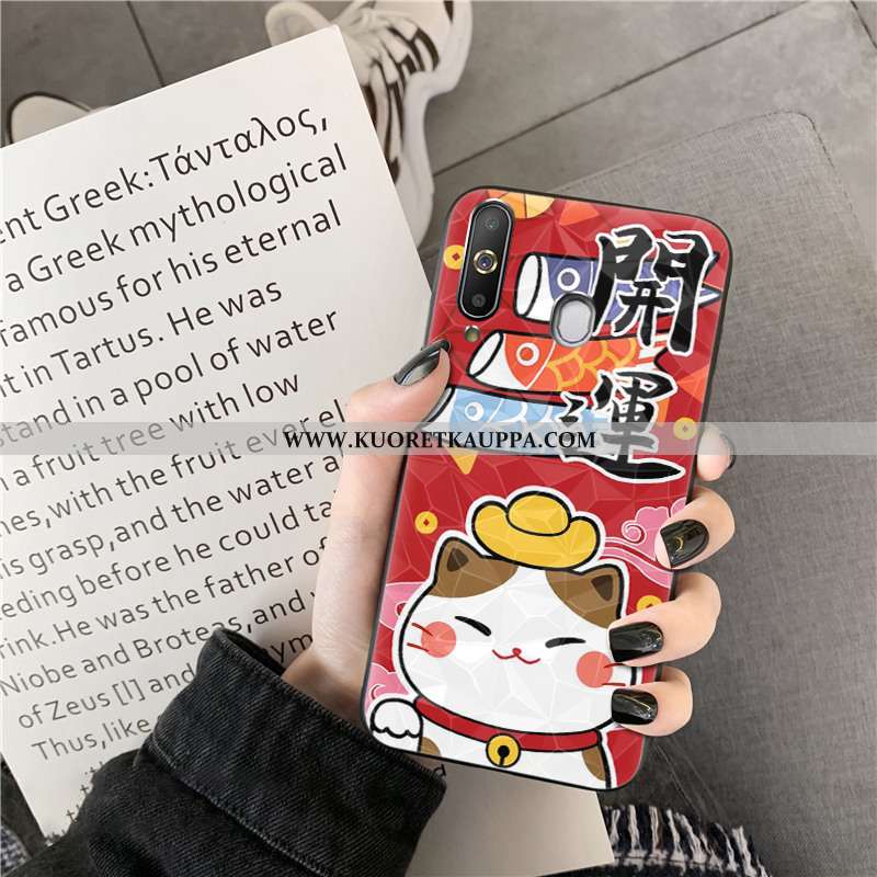 Kuori Samsung Galaxy A8s, Kuoret Samsung Galaxy A8s, Kotelo Samsung Galaxy A8s Sarjakuva Rikkaus Rot