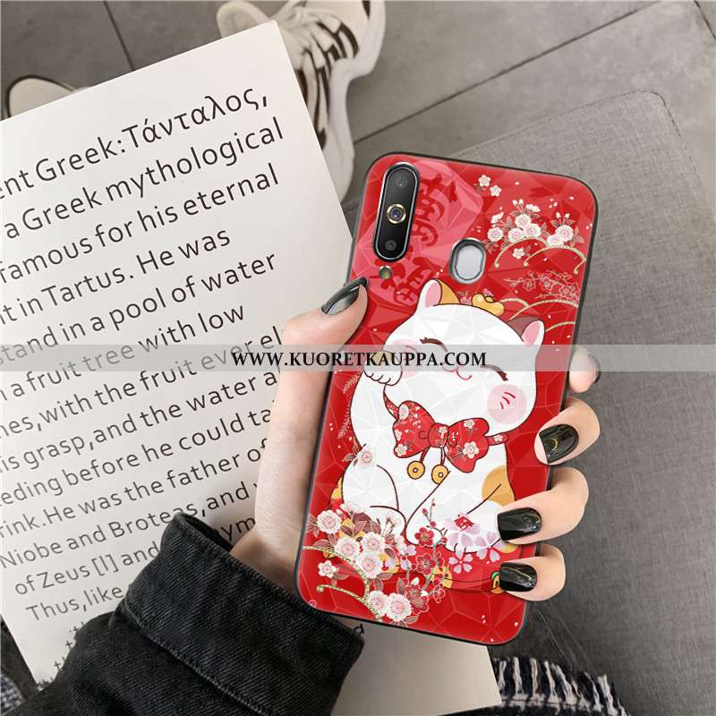 Kuori Samsung Galaxy A8s, Kuoret Samsung Galaxy A8s, Kotelo Samsung Galaxy A8s Sarjakuva Rikkaus Rot