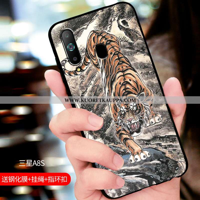 Kuori Samsung Galaxy A8s, Kuoret Samsung Galaxy A8s, Kotelo Samsung Galaxy A8s Suojaus Pesty Suede A
