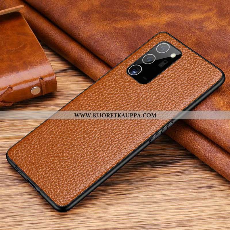 Kuori Samsung Galaxy Note20, Kuoret Samsung Galaxy Note20, Kotelo Samsung Galaxy Note20 Aito Nahka N