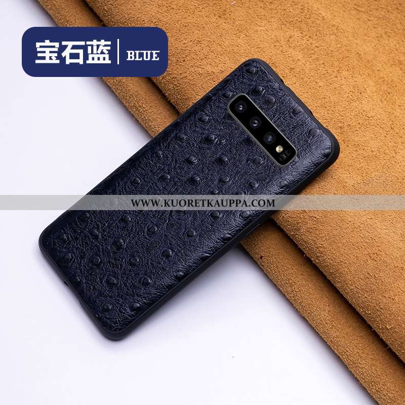 Kuori Samsung Galaxy S10, Kuoret Samsung Galaxy S10, Kotelo Samsung Galaxy S10 Aito Nahka Nahka Murt