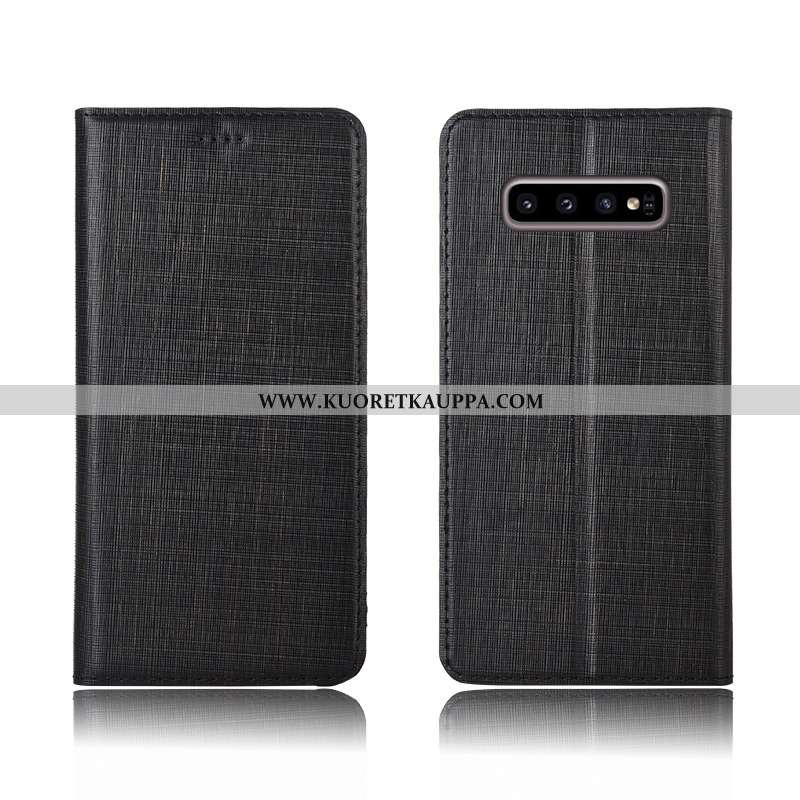 Kuori Samsung Galaxy S10+, Kuoret Samsung Galaxy S10+, Kotelo Samsung Galaxy S10+ Aito Nahka Pehmeä 