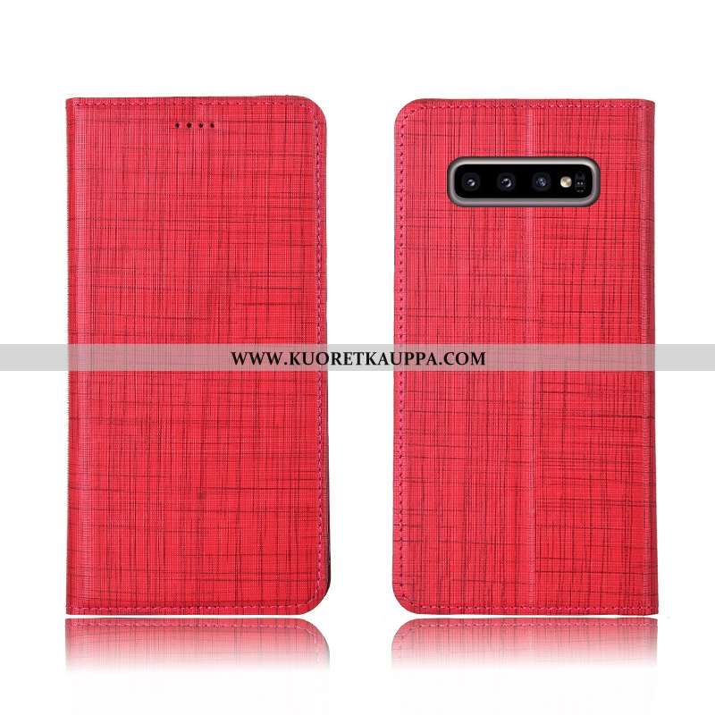 Kuori Samsung Galaxy S10+, Kuoret Samsung Galaxy S10+, Kotelo Samsung Galaxy S10+ Aito Nahka Pehmeä 