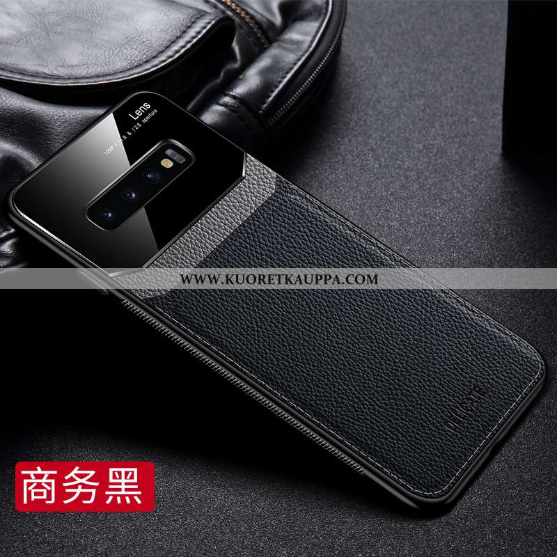 Kuori Samsung Galaxy S10, Kuoret Samsung Galaxy S10, Kotelo Samsung Galaxy S10 Lasi Nahkakuori Ylell
