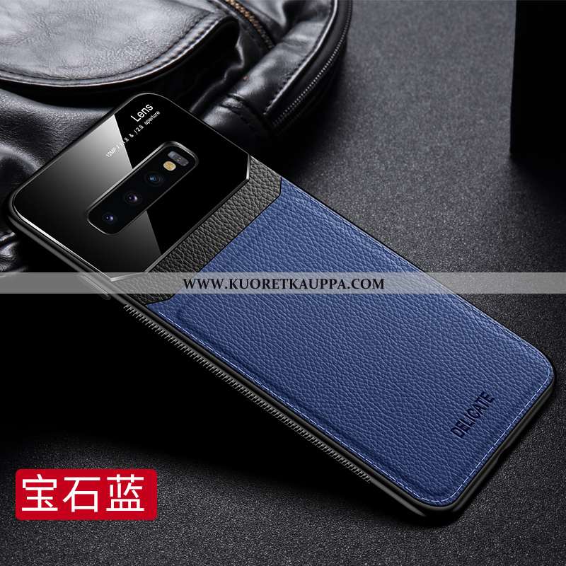 Kuori Samsung Galaxy S10, Kuoret Samsung Galaxy S10, Kotelo Samsung Galaxy S10 Lasi Nahkakuori Ylell