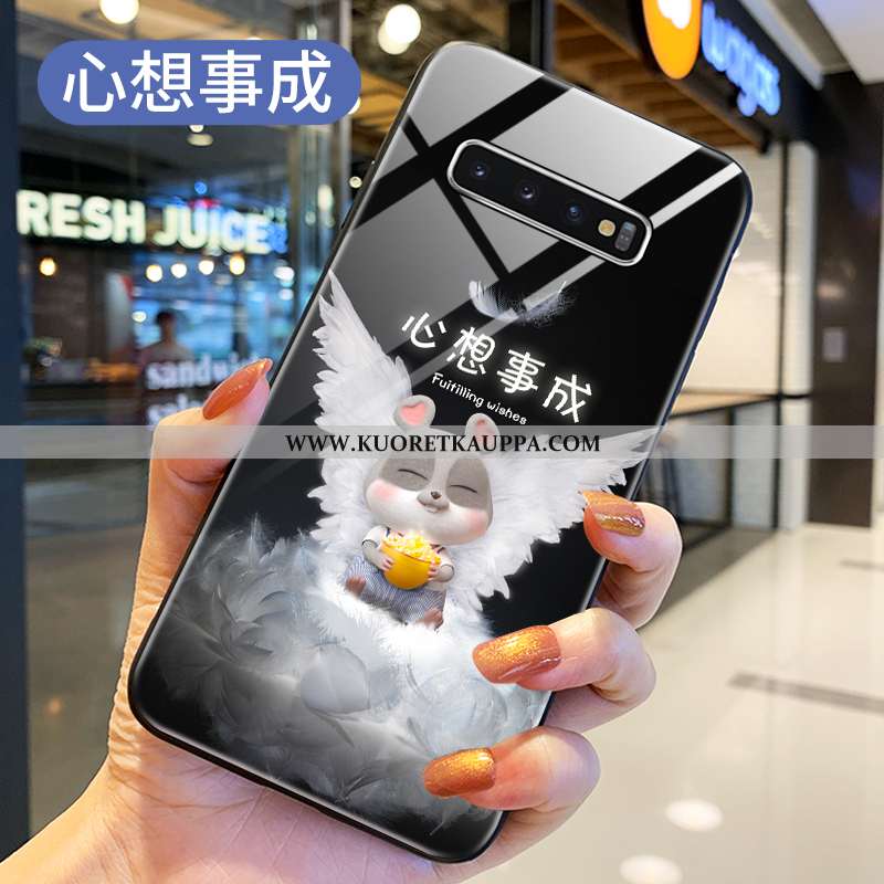 Kuori Samsung Galaxy S10+, Kuoret Samsung Galaxy S10+, Kotelo Samsung Galaxy S10+ Lasi Suojaus Punai