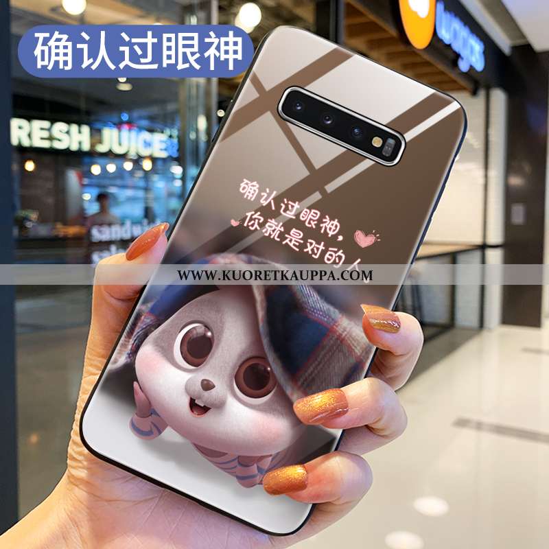 Kuori Samsung Galaxy S10+, Kuoret Samsung Galaxy S10+, Kotelo Samsung Galaxy S10+ Lasi Suojaus Punai