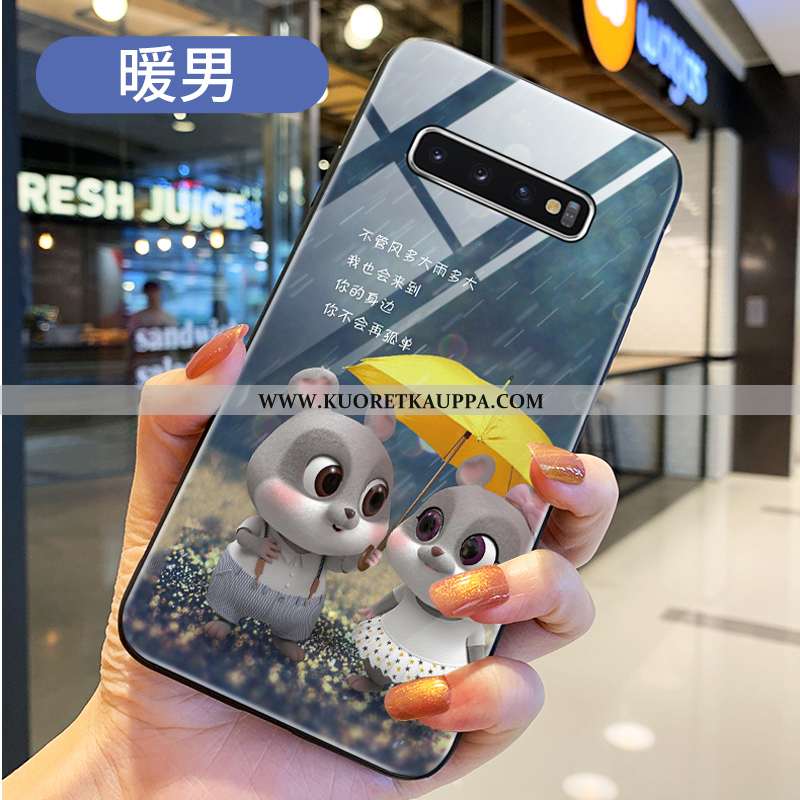 Kuori Samsung Galaxy S10+, Kuoret Samsung Galaxy S10+, Kotelo Samsung Galaxy S10+ Lasi Suojaus Punai