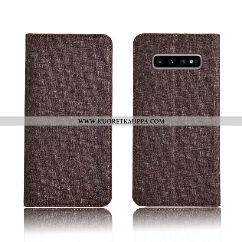 Kuori Samsung Galaxy S10+, Kuoret Samsung Galaxy S10+, Kotelo Samsung Galaxy S10+ Nahkakuori Pehmeä 