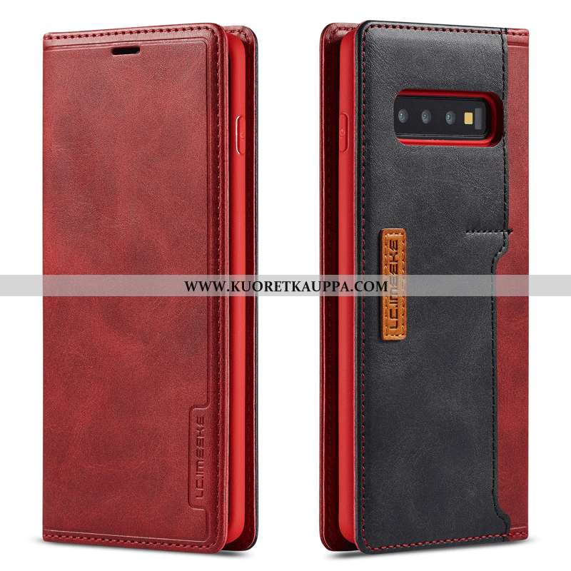 Kuori Samsung Galaxy S10, Kuoret Samsung Galaxy S10, Kotelo Samsung Galaxy S10 Näytönsuojus Nahkakuo