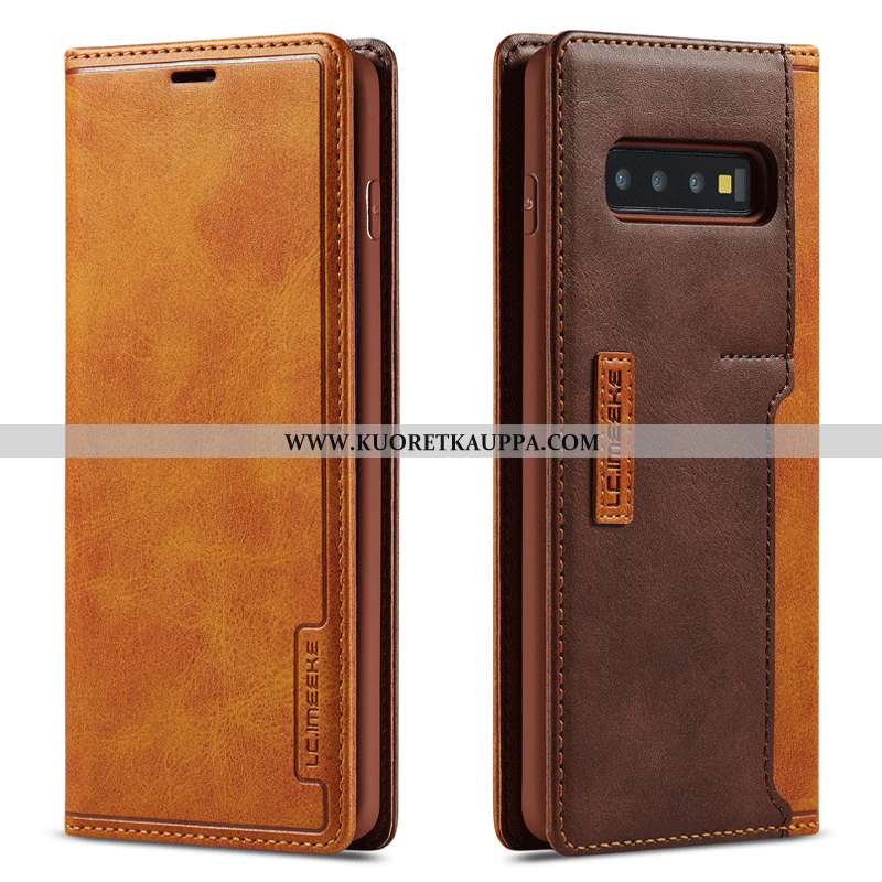 Kuori Samsung Galaxy S10, Kuoret Samsung Galaxy S10, Kotelo Samsung Galaxy S10 Näytönsuojus Nahkakuo