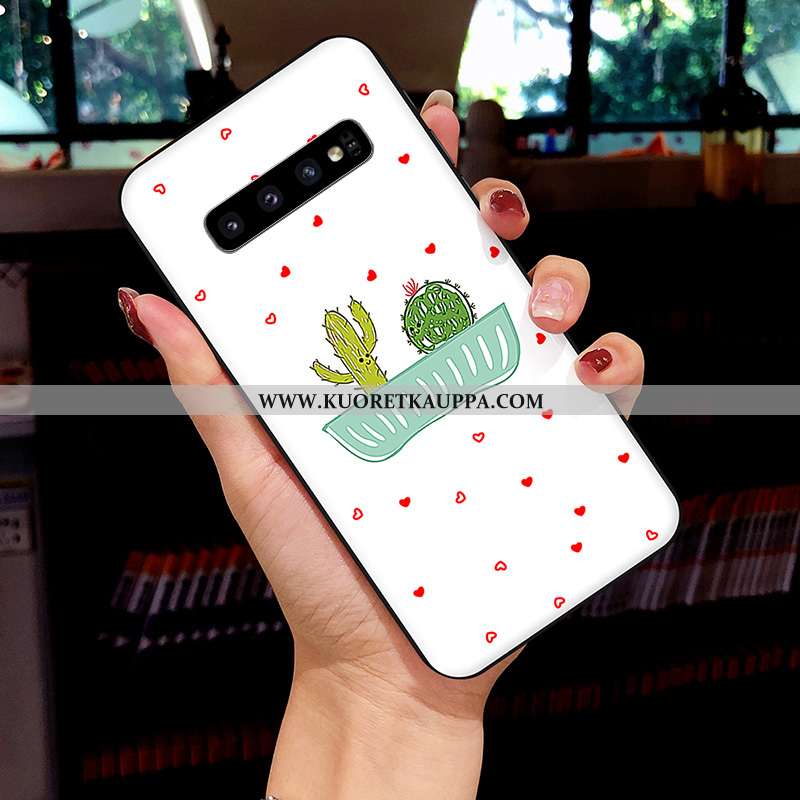 Kuori Samsung Galaxy S10, Kuoret Samsung Galaxy S10, Kotelo Samsung Galaxy S10 Sarjakuva Pehmeä Nest