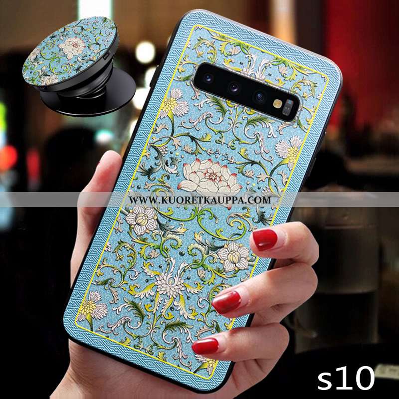 Kuori Samsung Galaxy S10, Kuoret Samsung Galaxy S10, Kotelo Samsung Galaxy S10 Silikoni Pesty Suede 