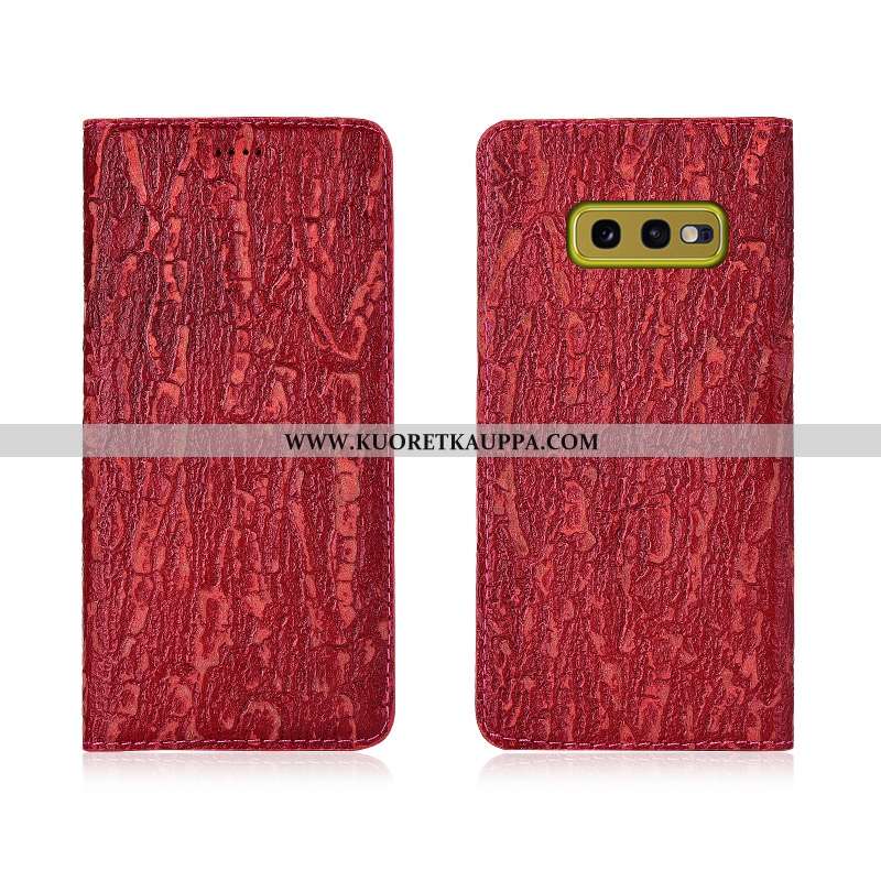 Kuori Samsung Galaxy S10e, Kuoret Samsung Galaxy S10e, Kotelo Samsung Galaxy S10e Aito Nahka Nahka P