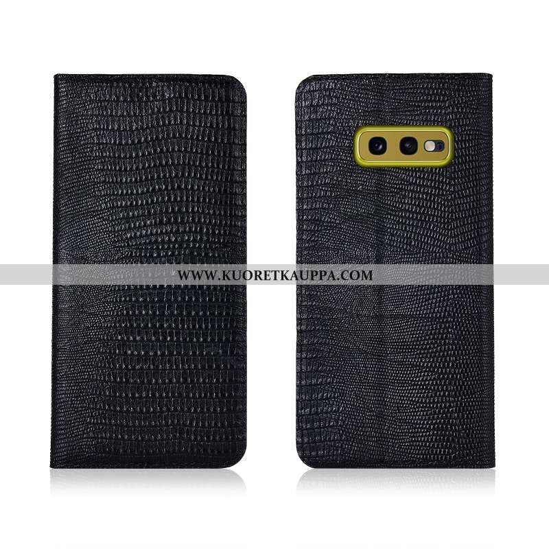 Kuori Samsung Galaxy S10e, Kuoret Samsung Galaxy S10e, Kotelo Samsung Galaxy S10e Aito Nahka Pehmeä 