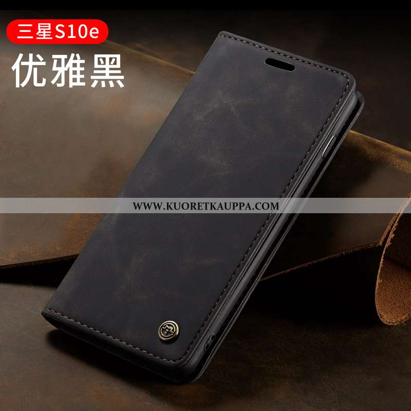 Kuori Samsung Galaxy S10e, Kuoret Samsung Galaxy S10e, Kotelo Samsung Galaxy S10e Nahkakuori Persoon