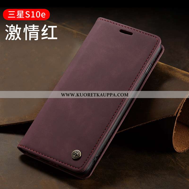 Kuori Samsung Galaxy S10e, Kuoret Samsung Galaxy S10e, Kotelo Samsung Galaxy S10e Nahkakuori Persoon