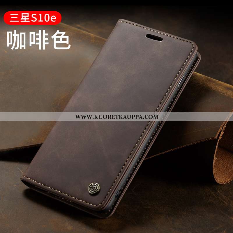 Kuori Samsung Galaxy S10e, Kuoret Samsung Galaxy S10e, Kotelo Samsung Galaxy S10e Nahkakuori Persoon