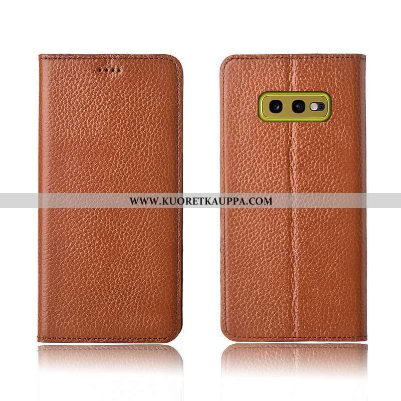 Kuori Samsung Galaxy S10e, Kuoret Samsung Galaxy S10e, Kotelo Samsung Galaxy S10e Suojaus Nahkakuori