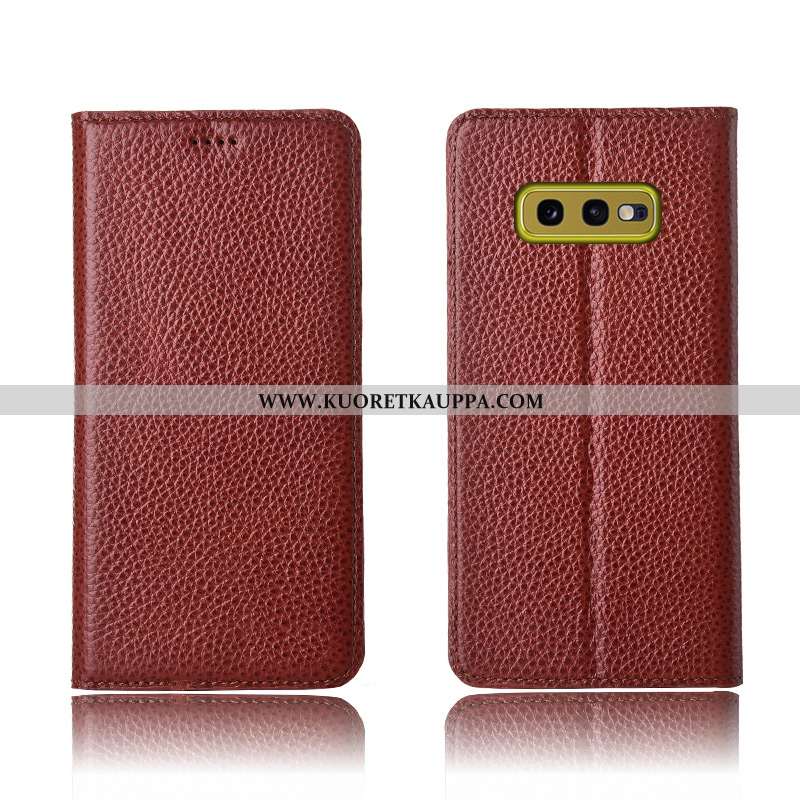 Kuori Samsung Galaxy S10e, Kuoret Samsung Galaxy S10e, Kotelo Samsung Galaxy S10e Suojaus Nahkakuori