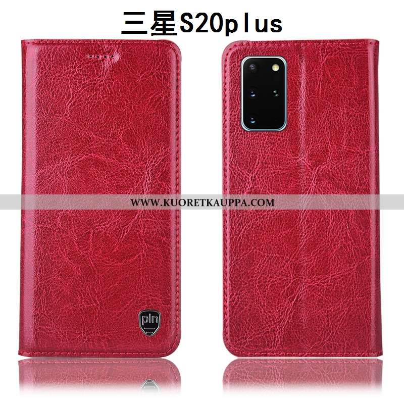 Kuori Samsung Galaxy S20+, Kuoret Samsung Galaxy S20+, Kotelo Samsung Galaxy S20+ Aito Nahka Kukkaku