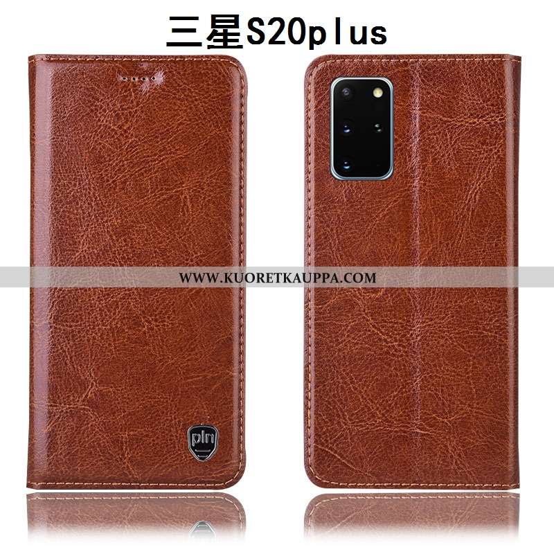 Kuori Samsung Galaxy S20+, Kuoret Samsung Galaxy S20+, Kotelo Samsung Galaxy S20+ Aito Nahka Kukkaku