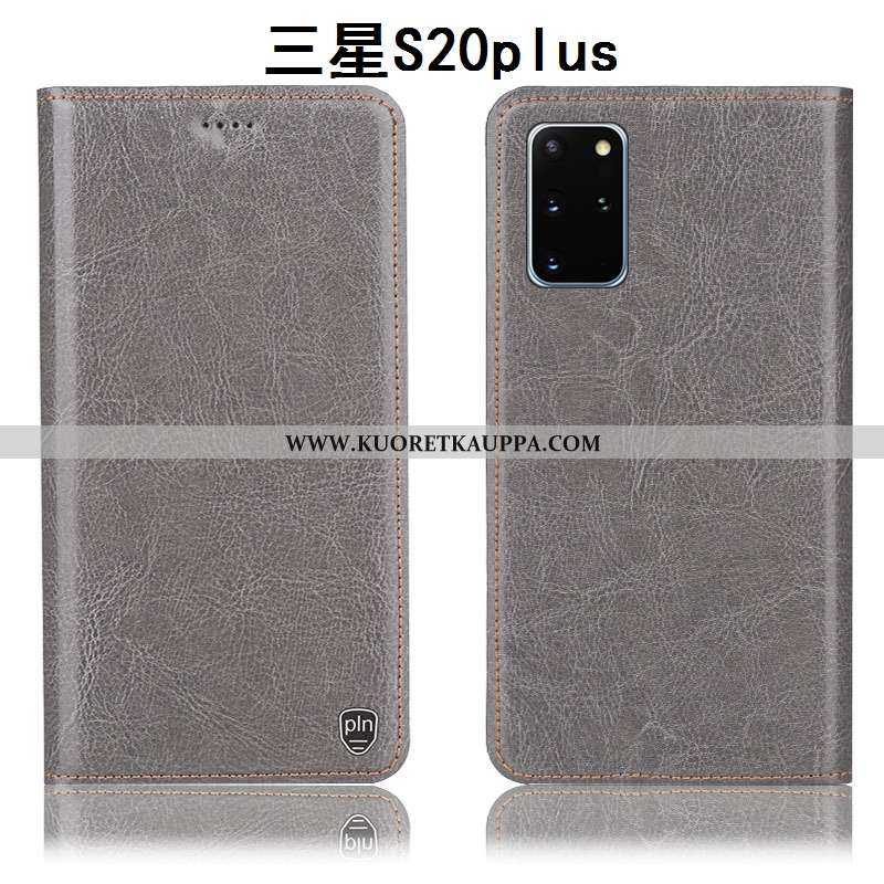 Kuori Samsung Galaxy S20+, Kuoret Samsung Galaxy S20+, Kotelo Samsung Galaxy S20+ Aito Nahka Kukkaku