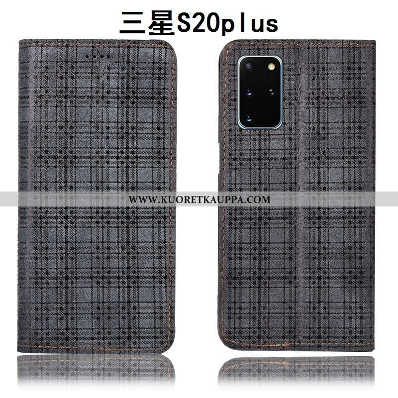 Kuori Samsung Galaxy S20+, Kuoret Samsung Galaxy S20+, Kotelo Samsung Galaxy S20+ Aito Nahka Suojaus